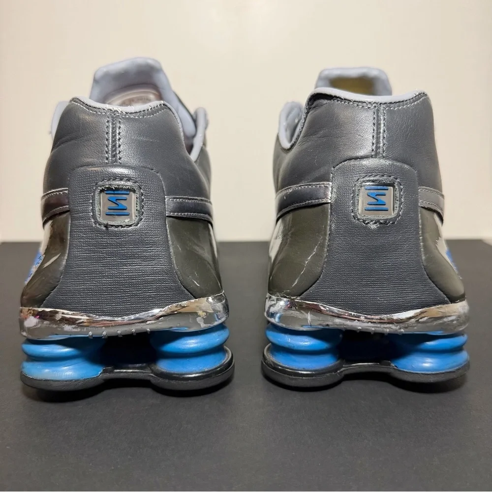 Mens Vintage NIKE Shox Deliver Gray Leather Athletic Shoes / Size 13
